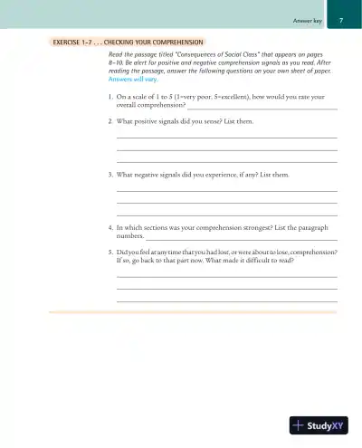 Solution Manual for Reading and Writing About Contemporary Issues, 3rd Edition - Page 9 preview image