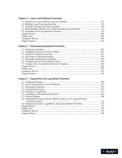 Solution Manual for College Algebra, 11th Edition - Page 4 preview image