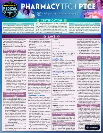 Pharmacy Technician � PTCE (Quickstudy Medical) (2018) - Page 1 preview image