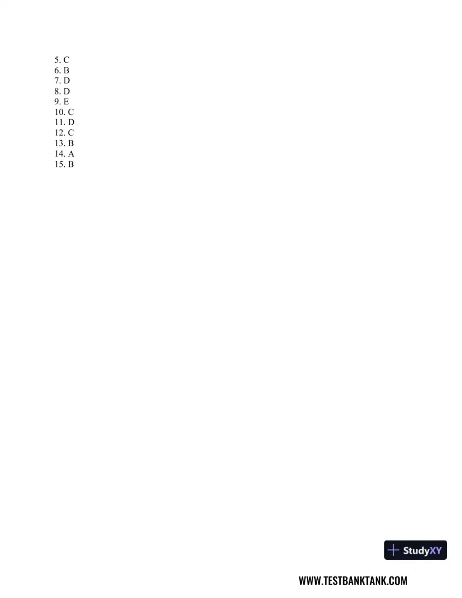 Advanced Health Assessment and Diagnostic Reasoning, 3rd Edition Test Bank, page 12