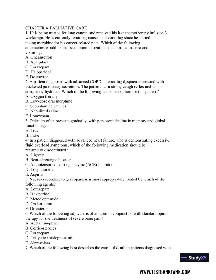Advanced Health Assessment and Diagnostic Reasoning, 3rd Edition Test Bank, page 13