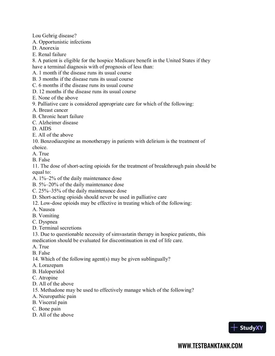 Advanced Health Assessment and Diagnostic Reasoning, 3rd Edition Test Bank, page 14
