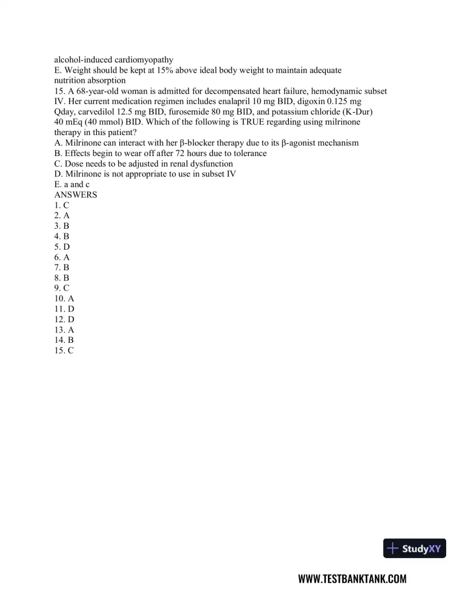 Advanced Health Assessment and Diagnostic Reasoning, 3rd Edition Test Bank, page 23