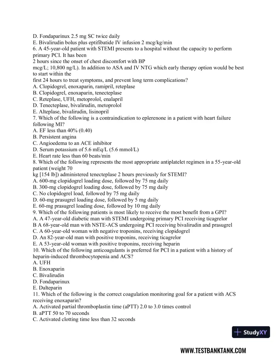 Advanced Health Assessment and Diagnostic Reasoning, 3rd Edition Test Bank, page 29