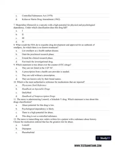 Advanced Health Assessment and Diagnostic Reasoning, 3rd Edition Test Bank - Page 3 preview image