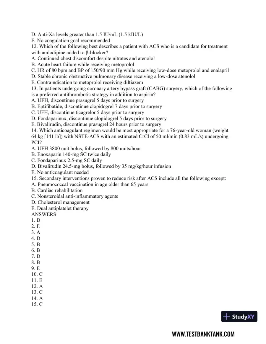 Advanced Health Assessment and Diagnostic Reasoning, 3rd Edition Test Bank, page 30