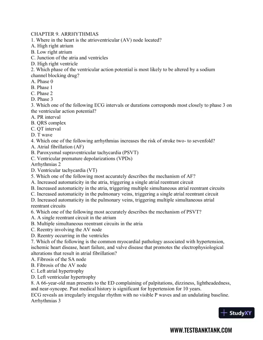 Advanced Health Assessment and Diagnostic Reasoning, 3rd Edition Test Bank, page 31