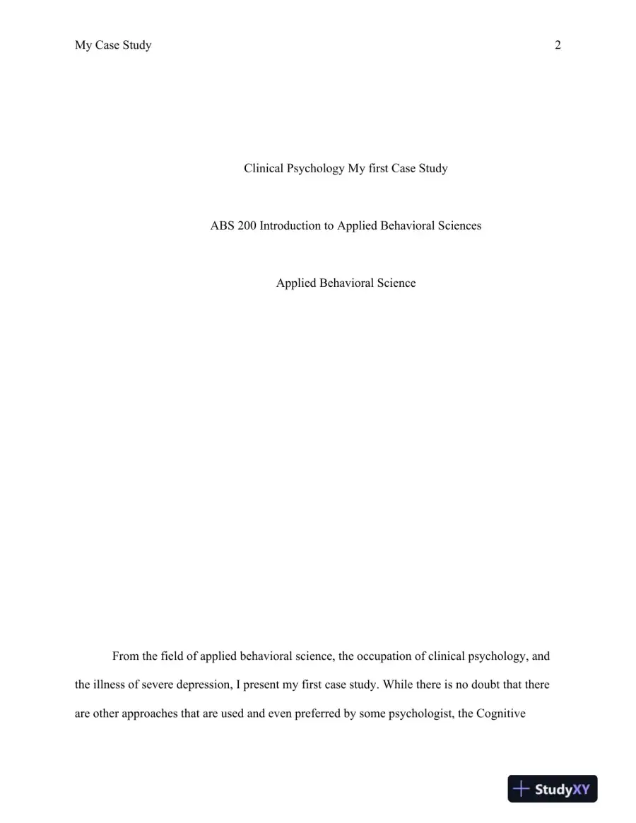 ABS 200 Clinical Psychology My first Case Study, page 3