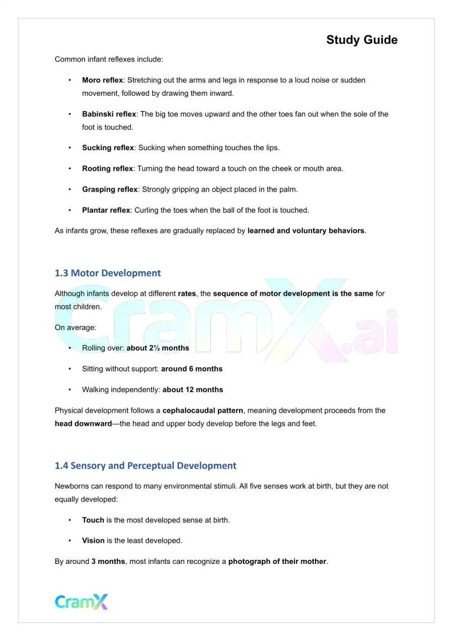 Psychology - Developmental Psychology Age 0–13, page 2