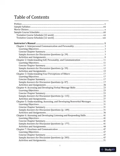 Lecture Notes for Your Interpersonal Communication , 1st Edition - Page 3 preview image