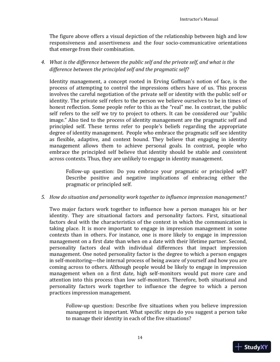 Lecture Notes for Your Interpersonal Communication , 1st Edition, page 30
