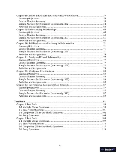 Lecture Notes for Your Interpersonal Communication , 1st Edition - Page 4 preview image