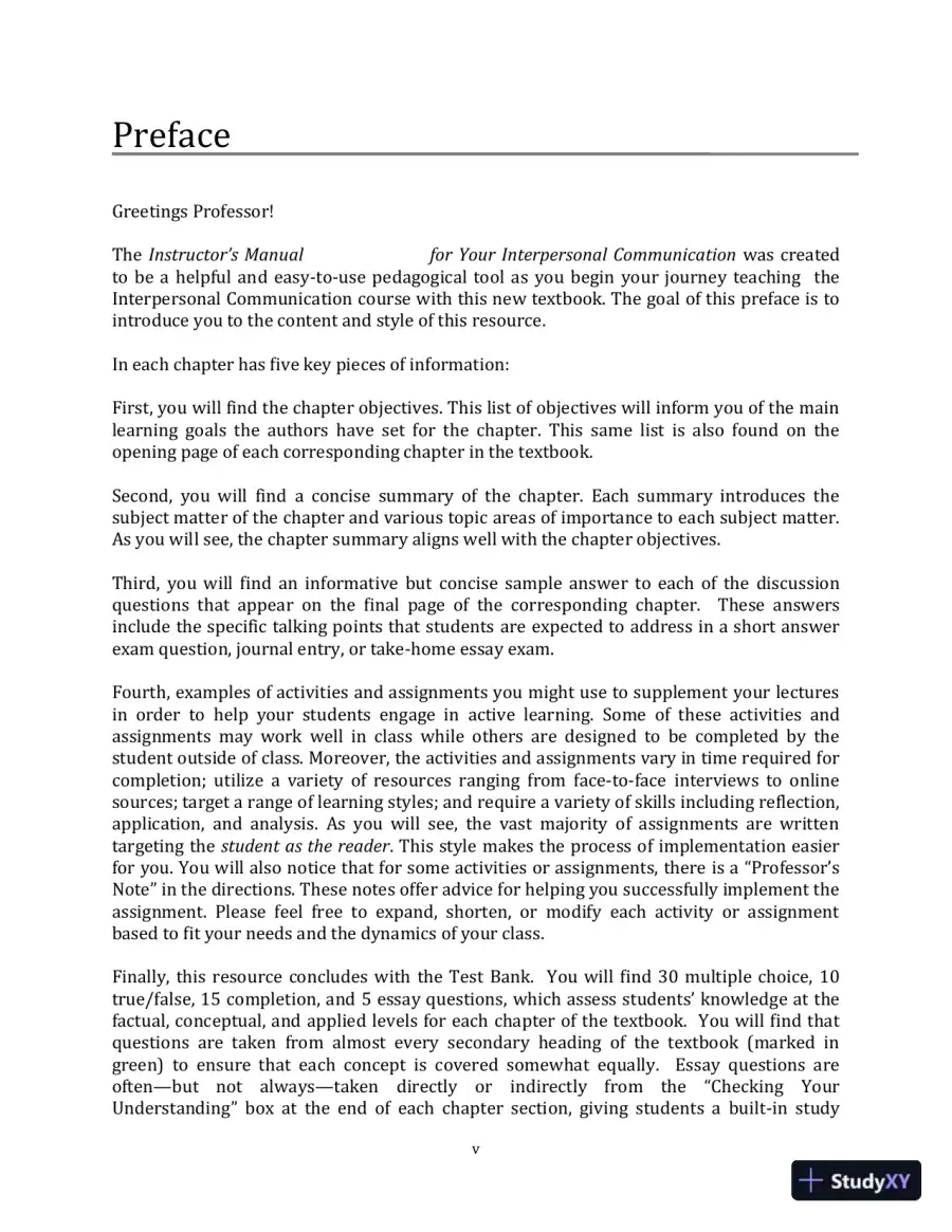 Lecture Notes for Your Interpersonal Communication , 1st Edition, page 7