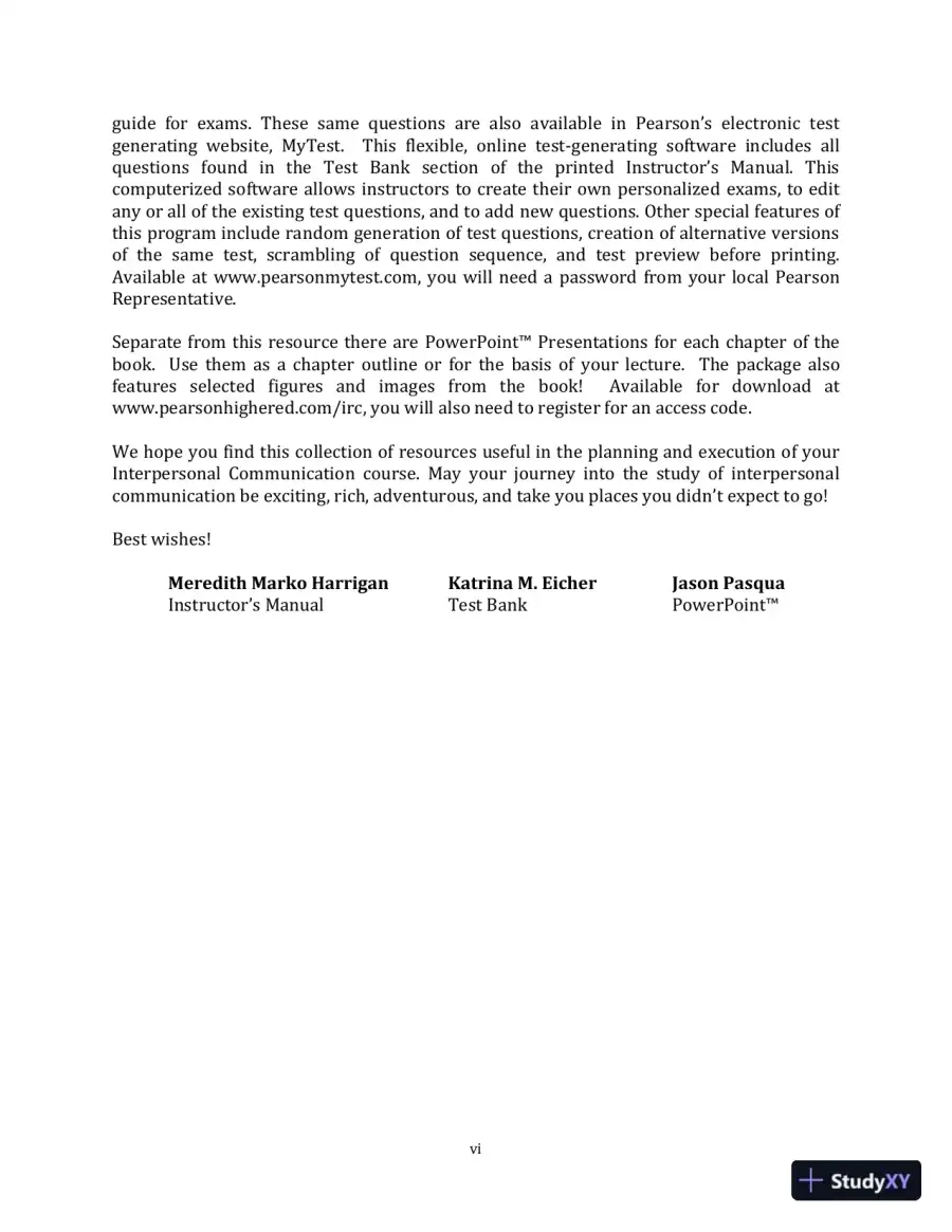 Lecture Notes for Your Interpersonal Communication , 1st Edition, page 8