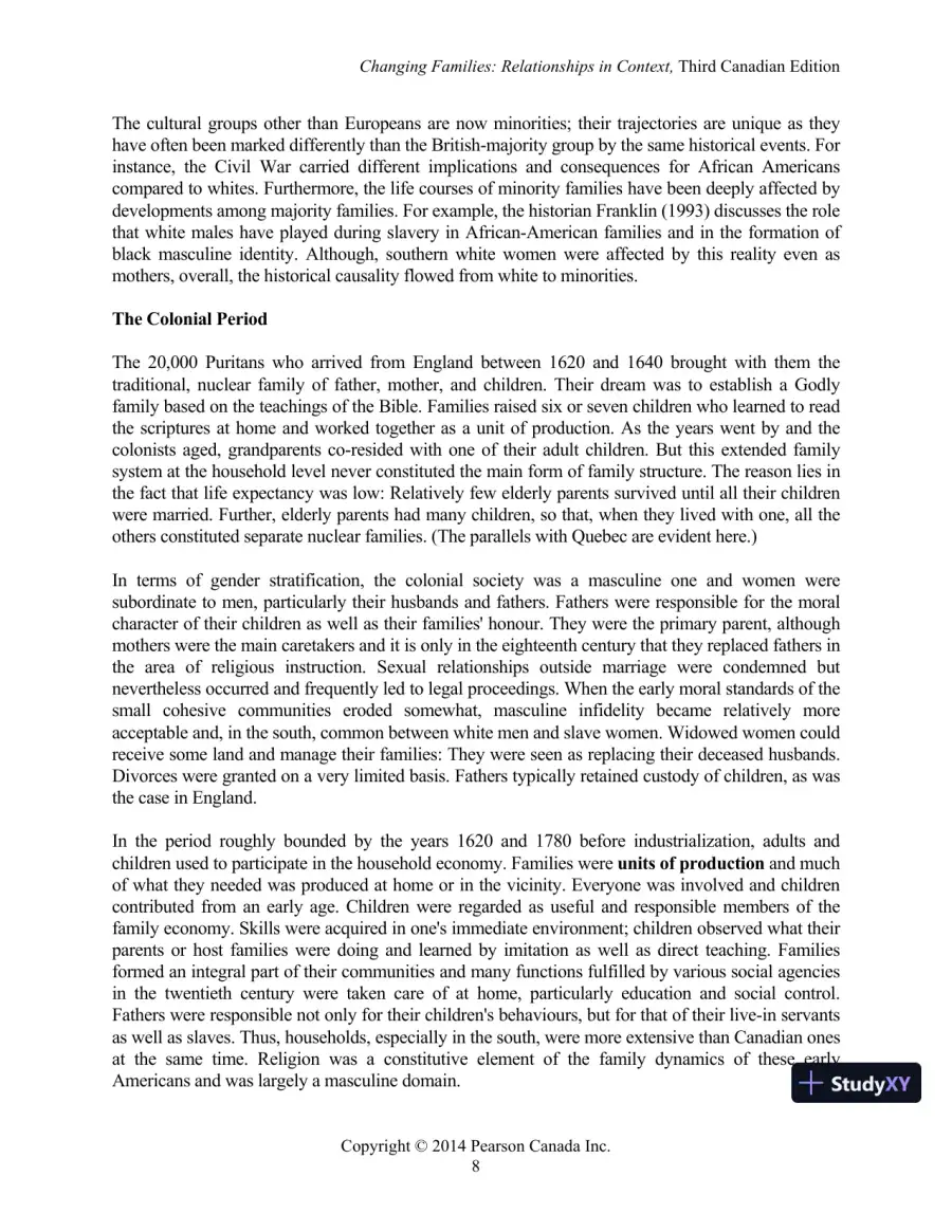 Changing Families : Relationships In Context, Third Canadian Edition Lecture Notes, page 13