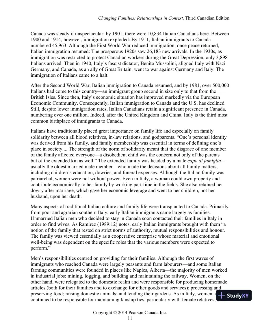 Changing Families : Relationships In Context, Third Canadian Edition Lecture Notes, page 16
