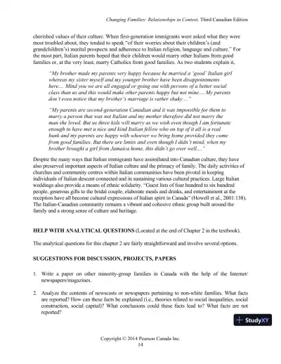 Changing Families : Relationships In Context, Third Canadian Edition Lecture Notes - Page 19 preview image