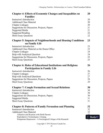 Changing Families : Relationships In Context, Third Canadian Edition Lecture Notes - Page 3 preview image