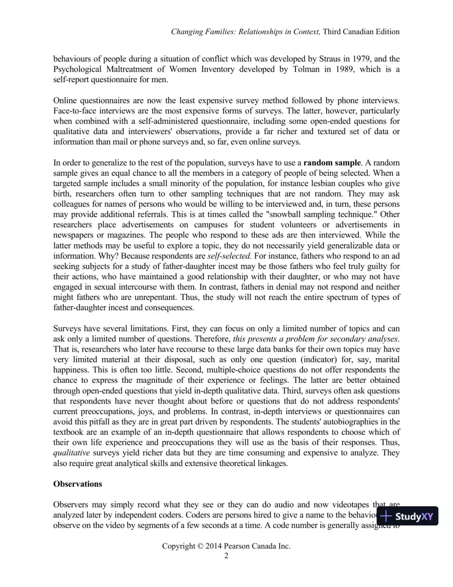 Changing Families : Relationships In Context, Third Canadian Edition Lecture Notes, page 7