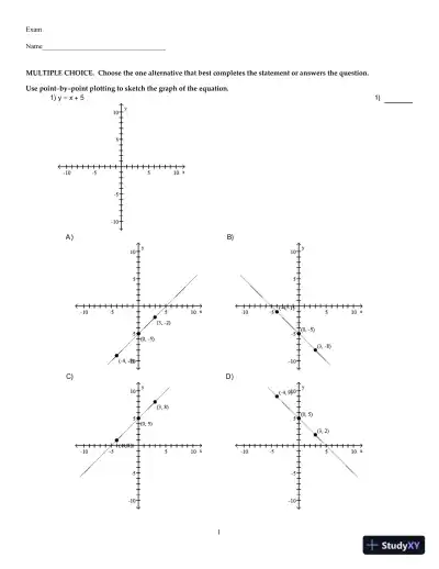 Test Bank for Calculus for Business, Economics, Life Sciences, and Social Sciences, 14th Edition - Page 1 preview image