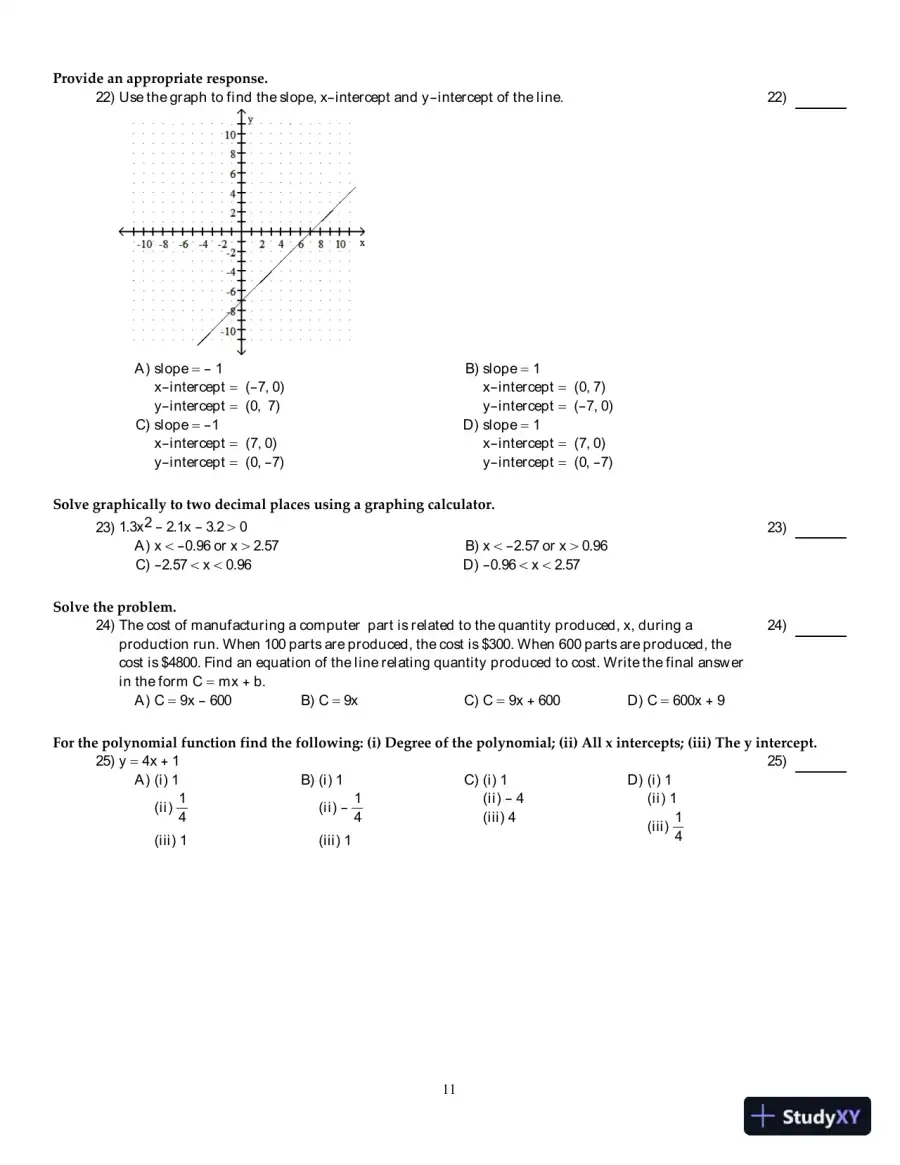 Test Bank for Calculus for Business, Economics, Life Sciences, and Social Sciences, 14th Edition, page 12