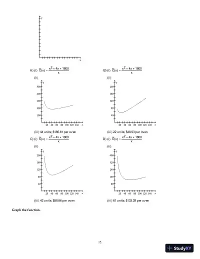 Test Bank for Calculus for Business, Economics, Life Sciences, and Social Sciences, 14th Edition - Page 16 preview image