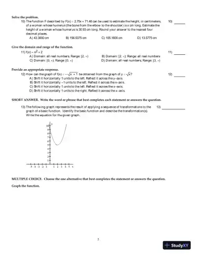 Test Bank for Calculus for Business, Economics, Life Sciences, and Social Sciences, 14th Edition - Page 6 preview image