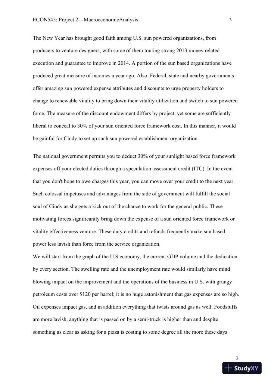ECON545: Project 2�Macroeconomic Analysis, page 4