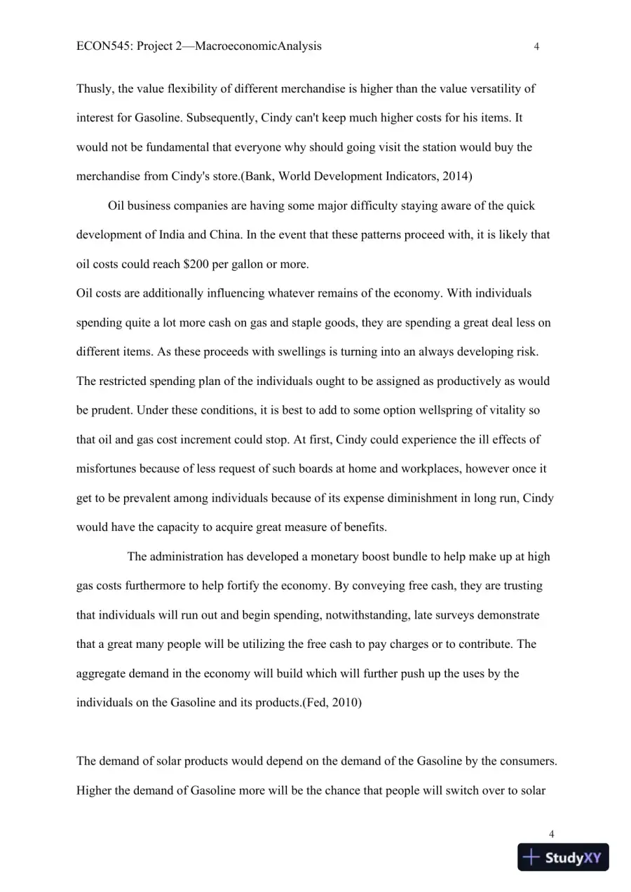 ECON545: Project 2�Macroeconomic Analysis, page 5