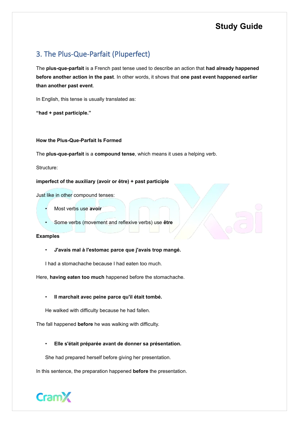 French II – Past Tenses - Page 8 preview image