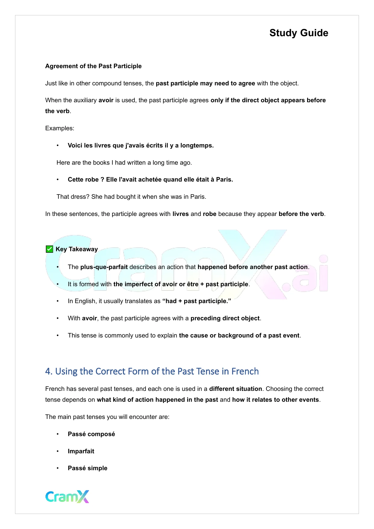 French II – Past Tenses - Page 9 preview image