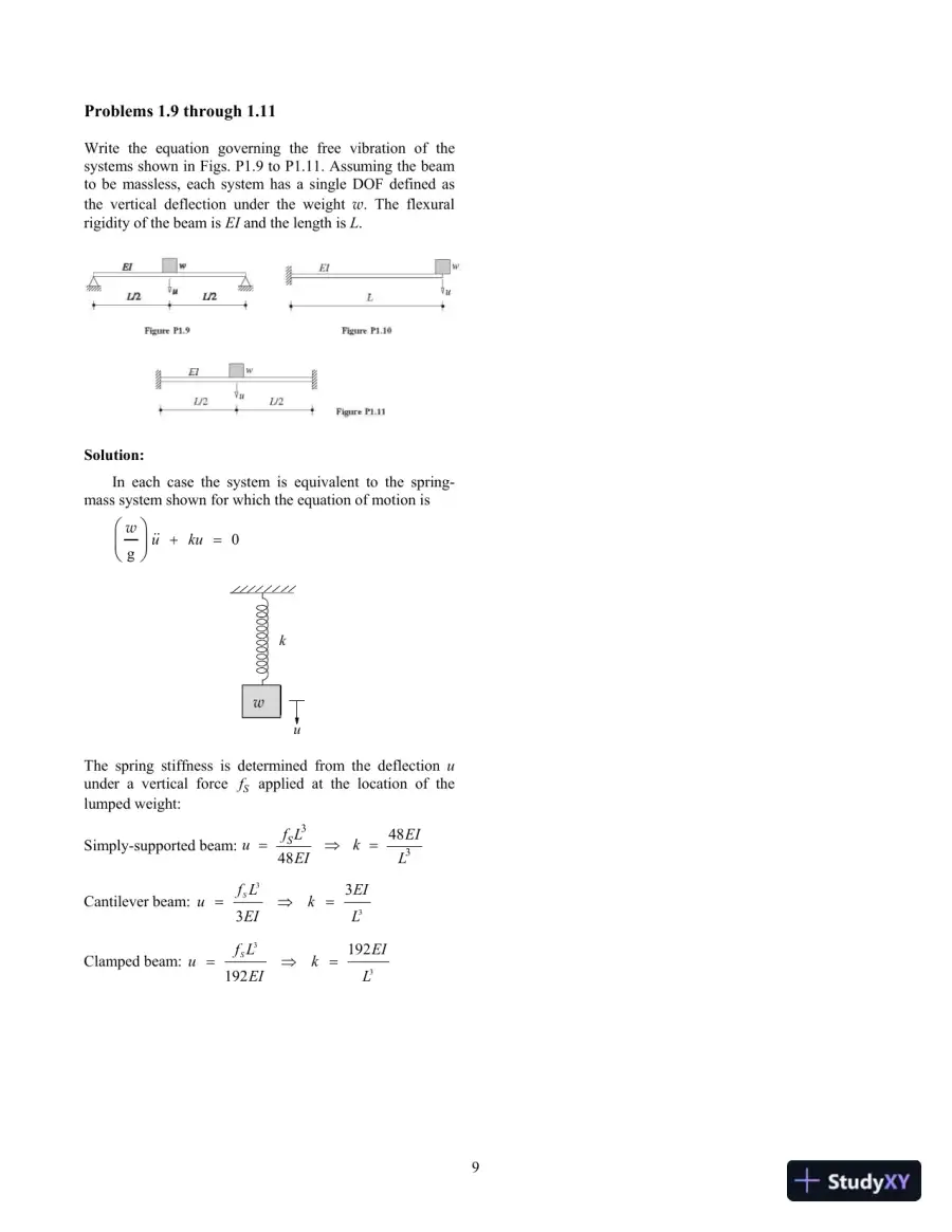 Dynamics of Structures, 5th Edition Solution Manual, page 10