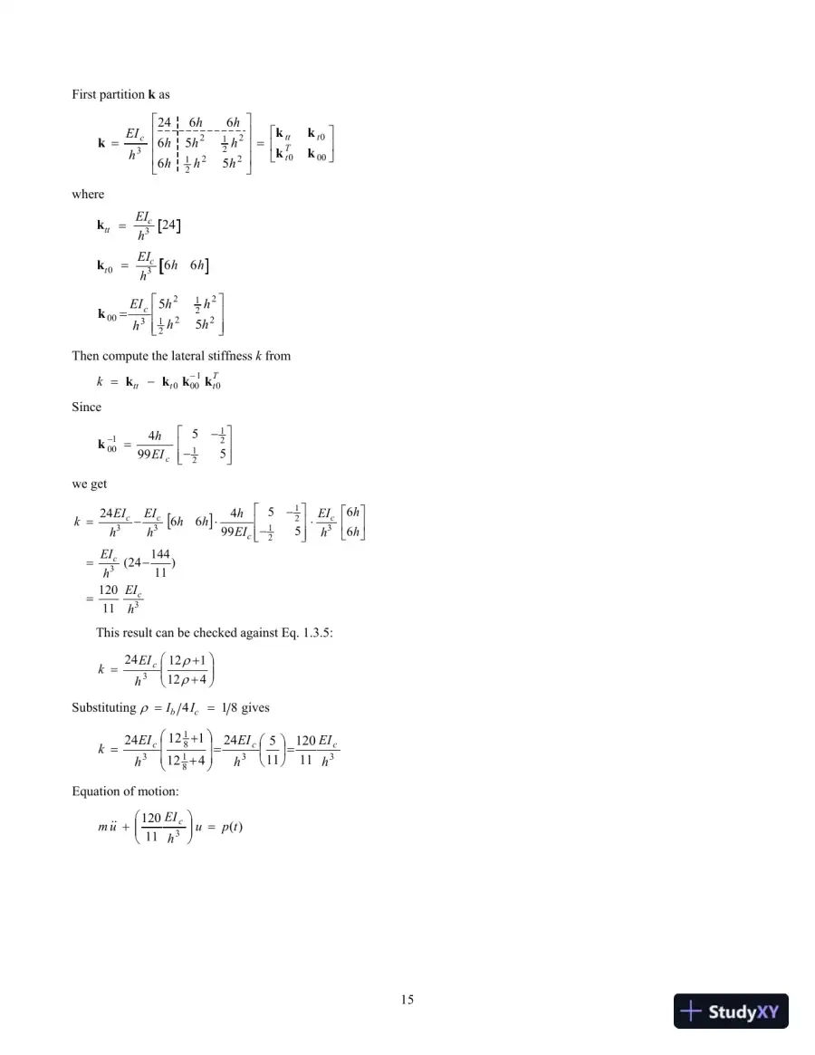 Dynamics of Structures, 5th Edition Solution Manual, page 16