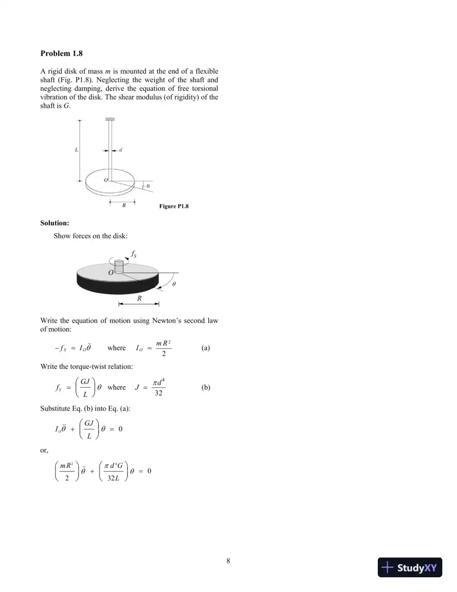 Dynamics of Structures, 5th Edition Solution Manual, page 9