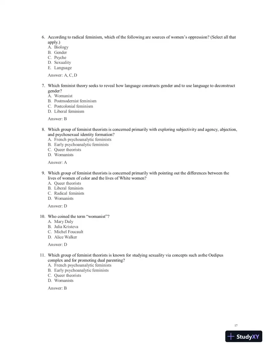 Test Bank for Women's Health Care in Advanced Practice Nursing, 2nd Edition (Chapters 1-46), page 18