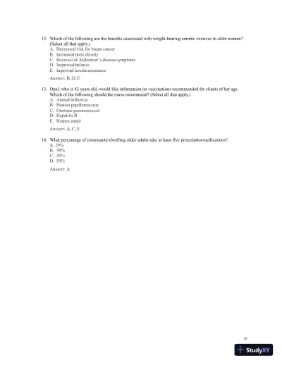 Test Bank for Women's Health Care in Advanced Practice Nursing, 2nd Edition (Chapters 1-46) - Page 31 preview image