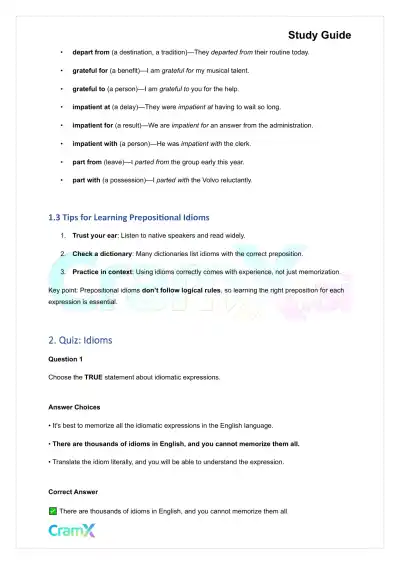 Grammar - Idioms, Cliches, Jargon, Slang, Euphemisms, and Wordiness - Page 3 preview image
