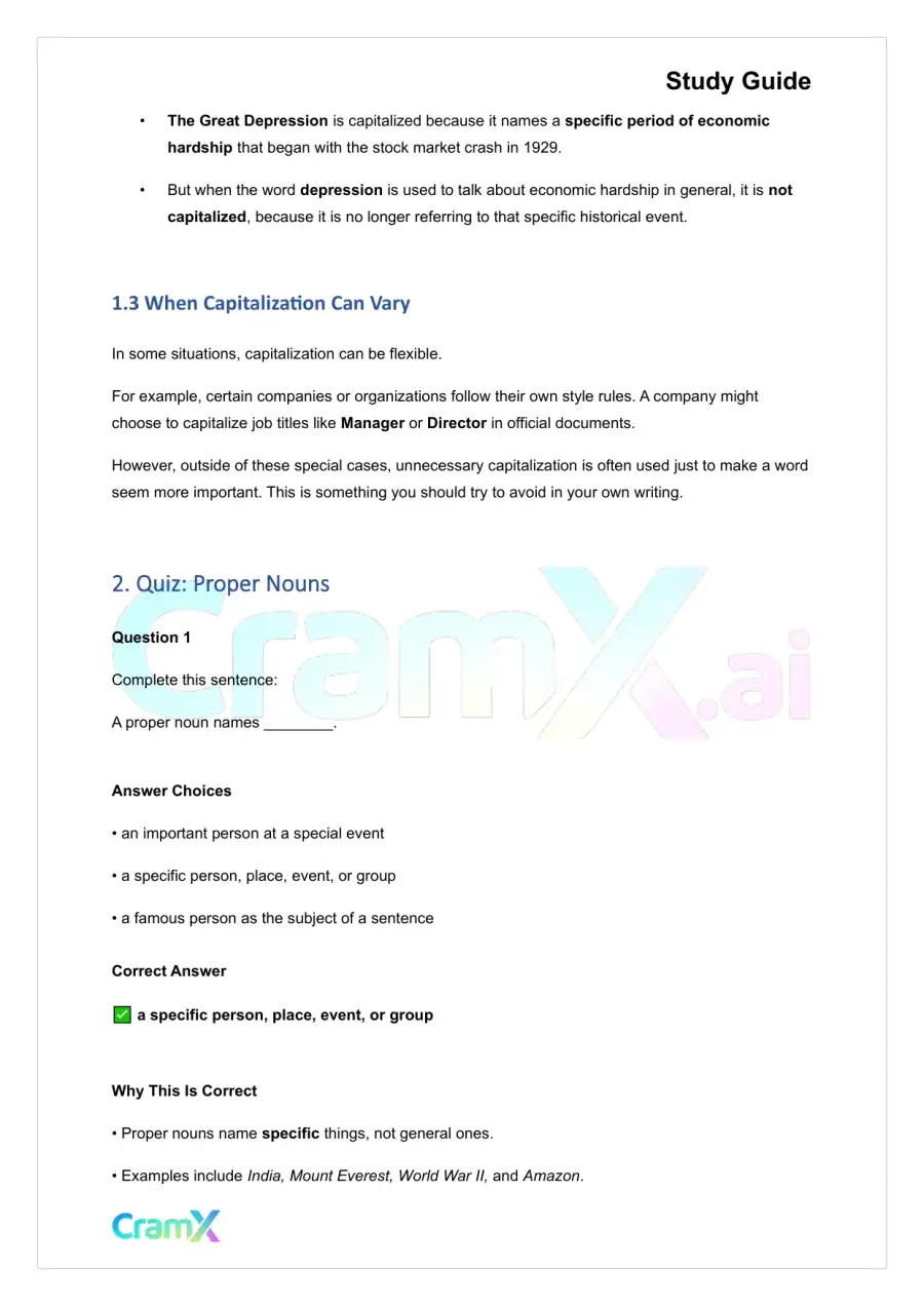 English - Noun Person, Place, Thing, Idea, or Acti, page 2