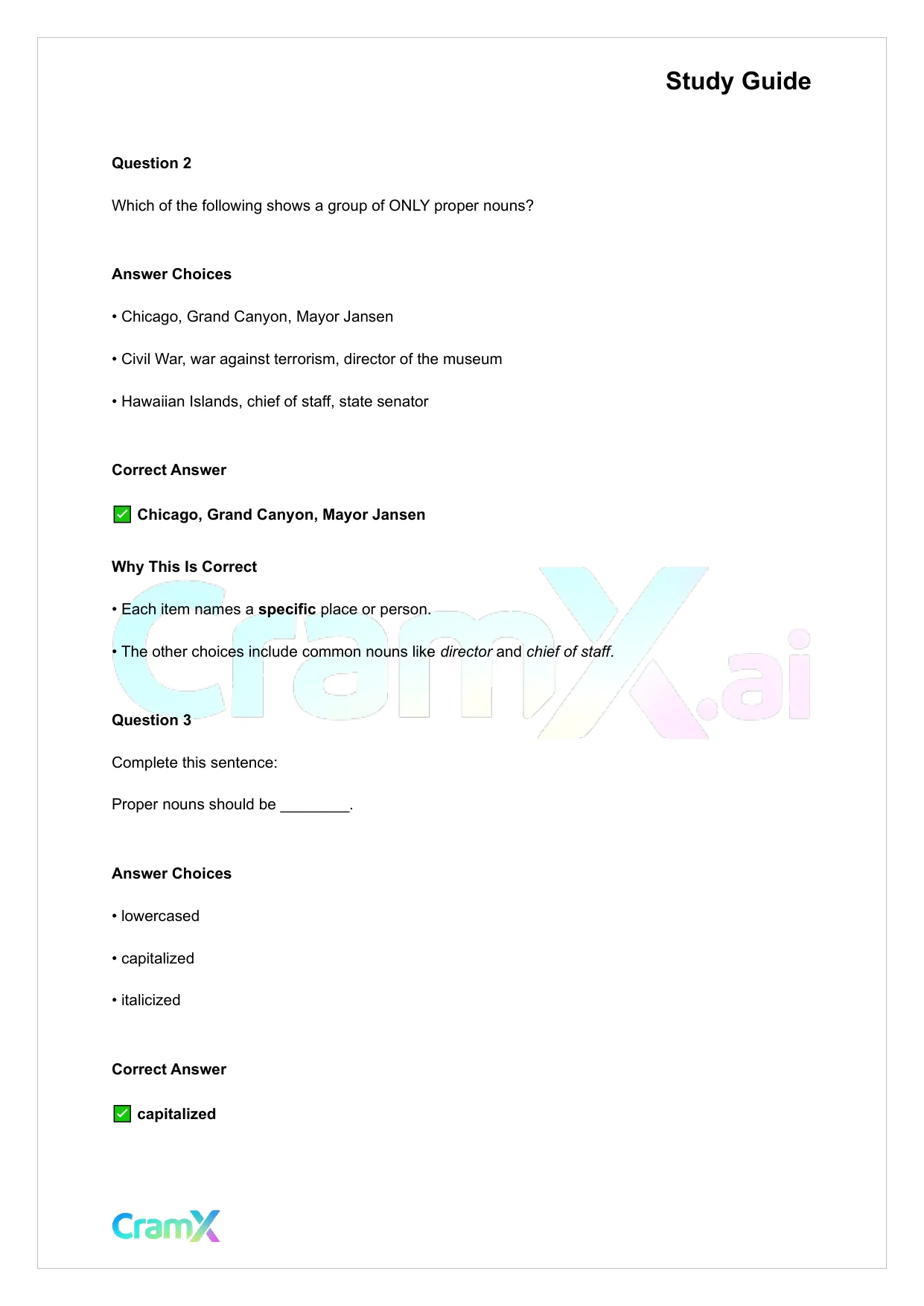 English - Noun Person, Place, Thing, Idea, or Acti - Page 3 preview image