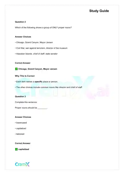 English - Noun Person, Place, Thing, Idea, or Acti - Page 3 preview image