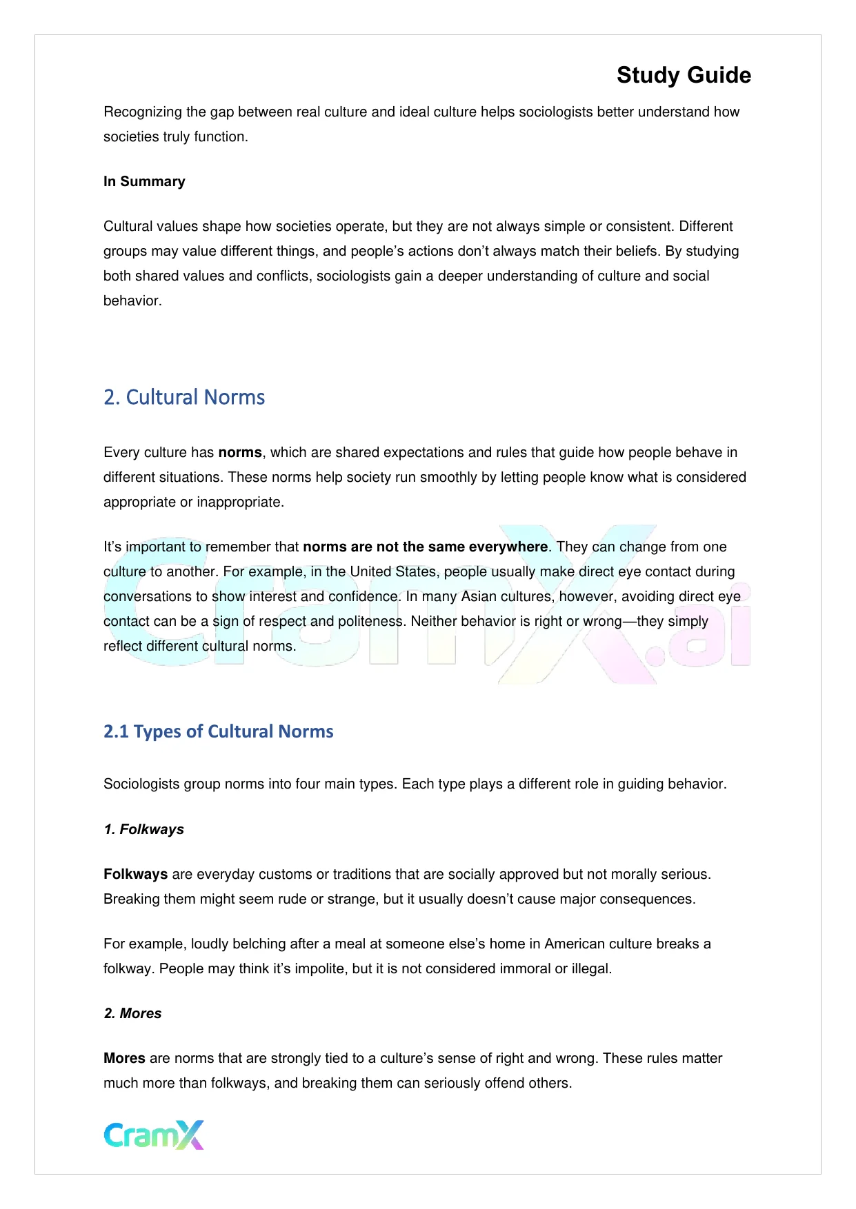 Sociology - Culture and Societies - Page 3 preview image