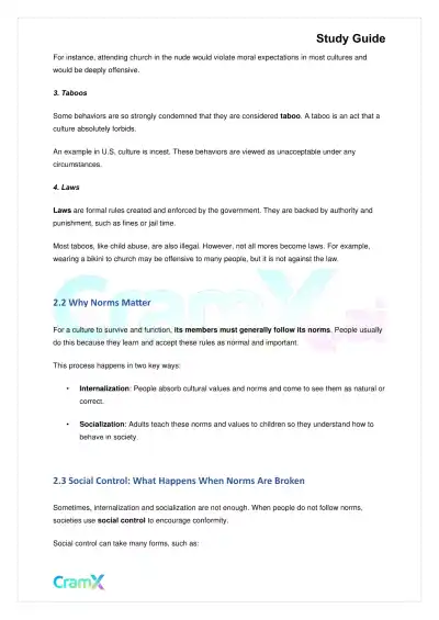 Sociology - Culture and Societies - Page 4 preview image