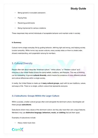 Sociology - Culture and Societies - Page 5 preview image