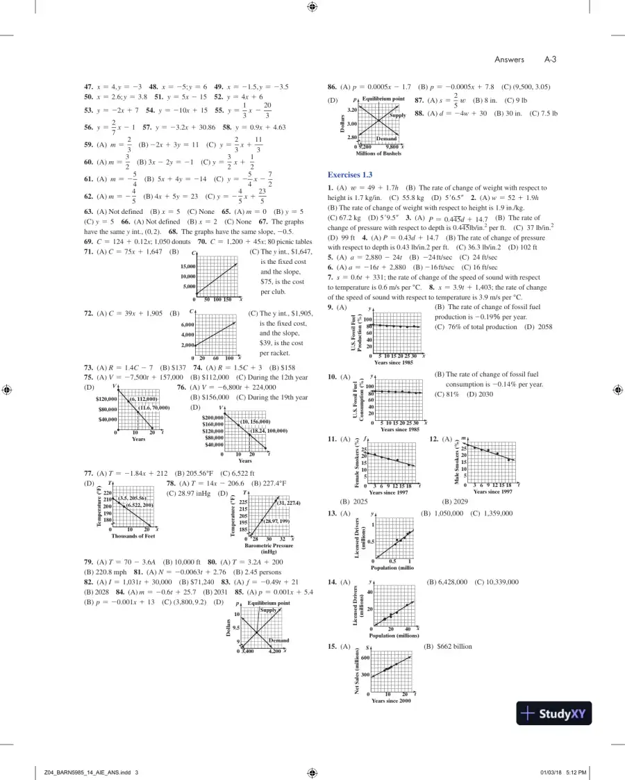 Solution Manual for Finite Mathematics for Business, Economics, Life Sciences, and Social Sciences, 14th Edition, page 5