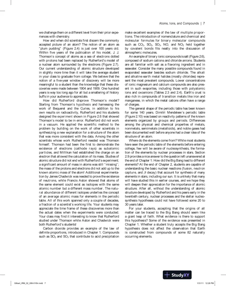 Lecture Notes for Chemistry: The Science in Context, 3rd Edition, page 14