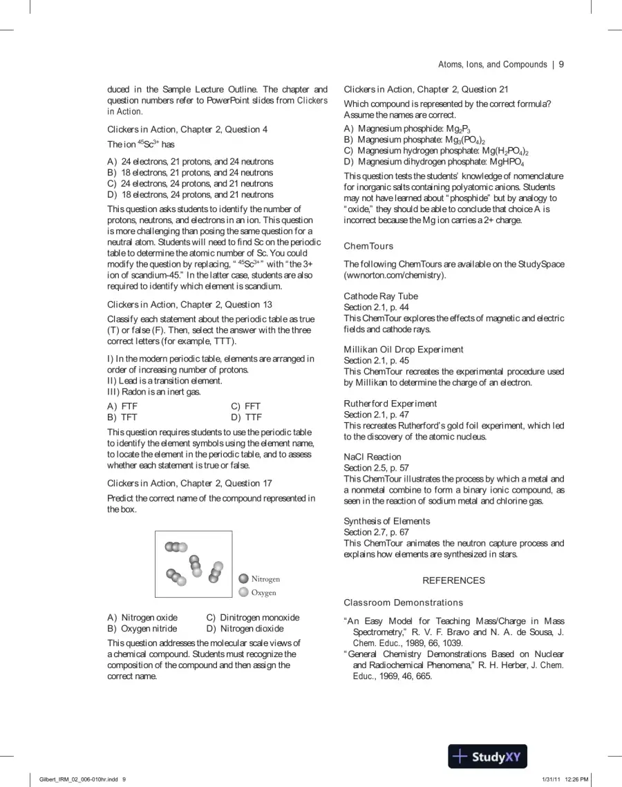 Lecture Notes for Chemistry: The Science in Context, 3rd Edition, page 16