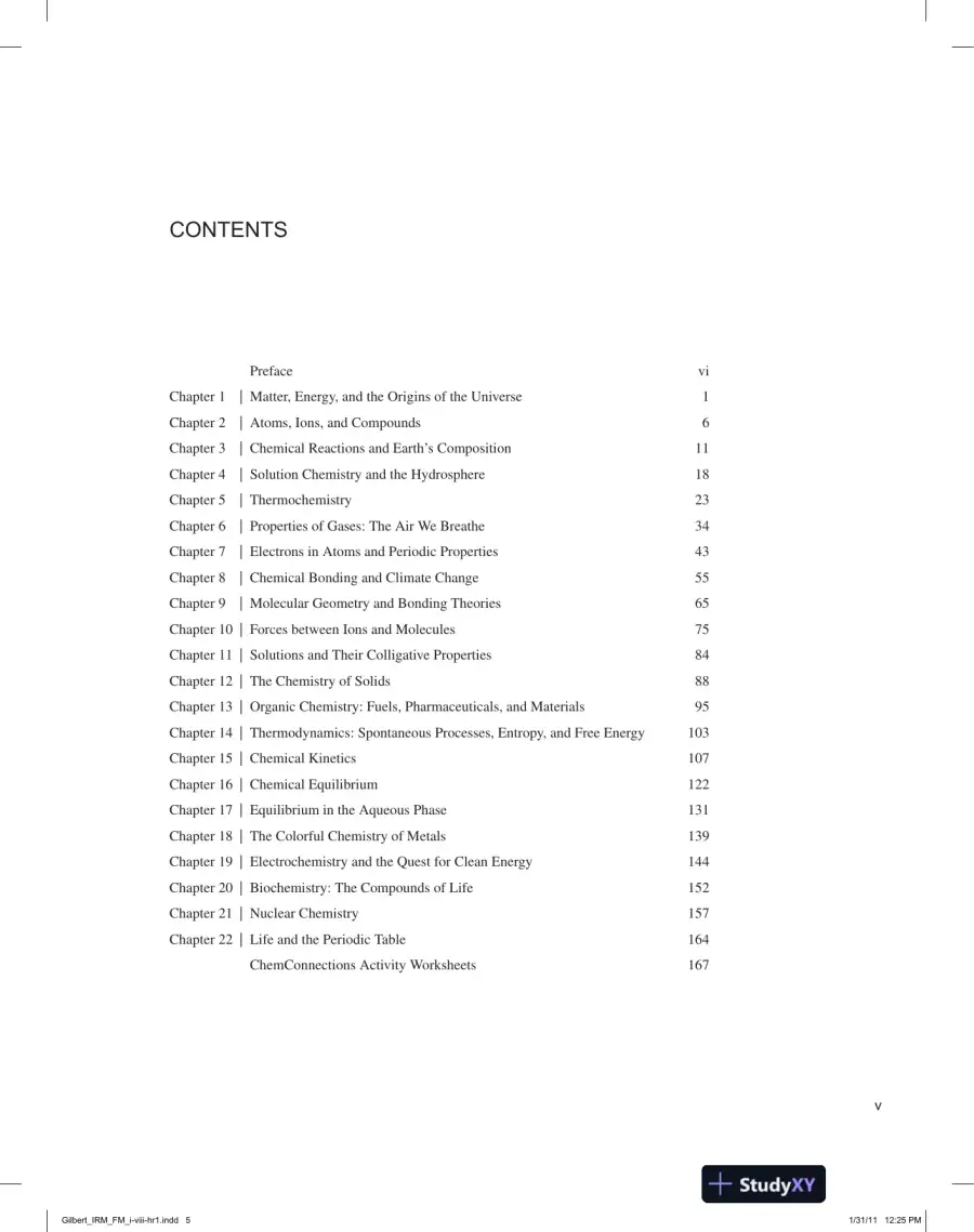 Lecture Notes for Chemistry: The Science in Context, 3rd Edition, page 4