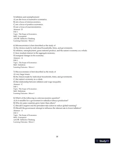 Test Bank for Principles of Macroeconomics, 12th Edition - Page 19 preview image