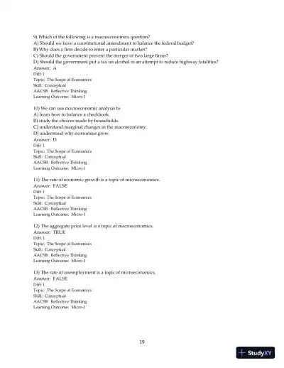 Test Bank for Principles of Macroeconomics, 12th Edition - Page 20 preview image