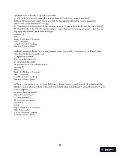 Test Bank for Principles of Macroeconomics, 12th Edition - Page 23 preview image